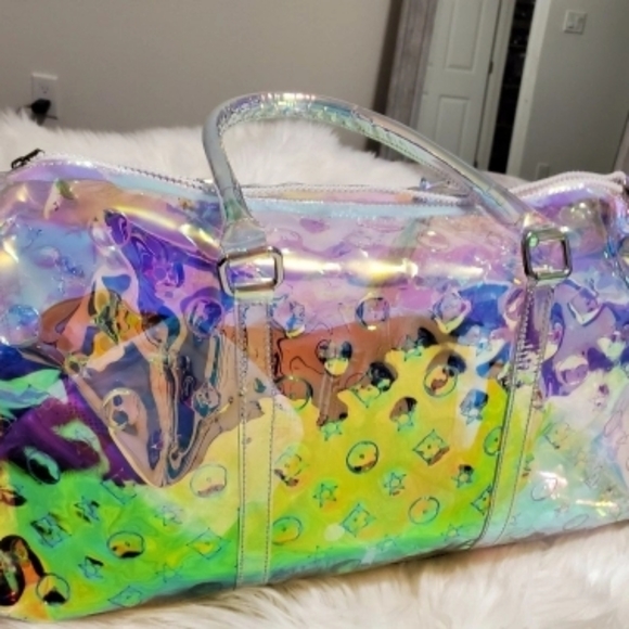 Holographic Women Handbag Transparent Travel Bag - Picture 7 of 16